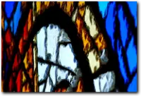 immagine di vetrata in dalle de verre